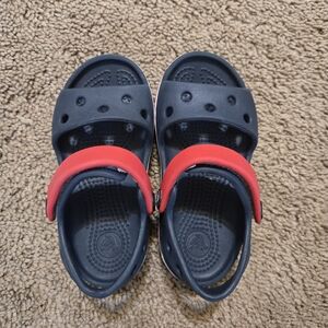 CROCS Kids Sandals in Navy and Red